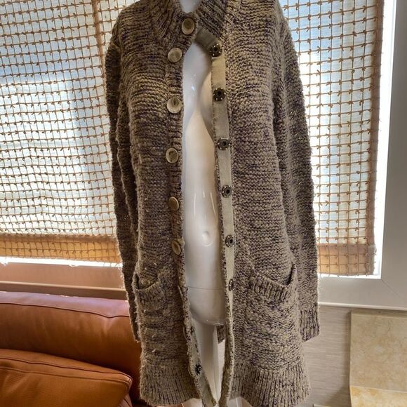 WORTH clothing amazing multicolor snap closure cardigan in size medium. - Picture 3 of 12